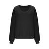 Women's Fashionable Loose Long Sleeved Sports Top Casual Pullover Hoodie