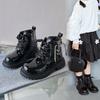 Girls' Princess Short Boots: British Style with Fashionable Side Zip for Performances and Parties