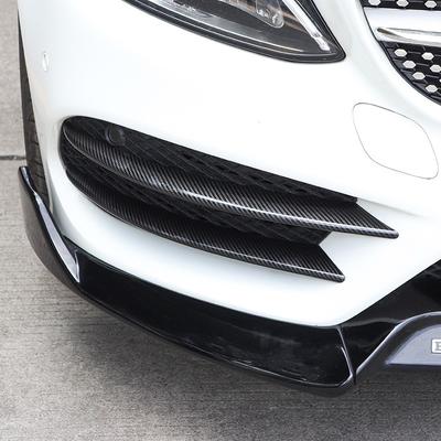 Για Mercedes Benz C Class W205 C180 C200 2015-2018 Αυτοκίνητο Εμπρός Χείλος Προφυλακτήρα Σπόιλερ Διαχωριστής Πλέγμα Φώτων Ομίχλης Κάλυμμα Αεραγωγού Αυτοκόλλητο