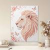 DIY Pearl Embroidery Diamond Painting Kit Majestic Lion Sparkling Beads Art Craft Handmade Decoration Gift for Home