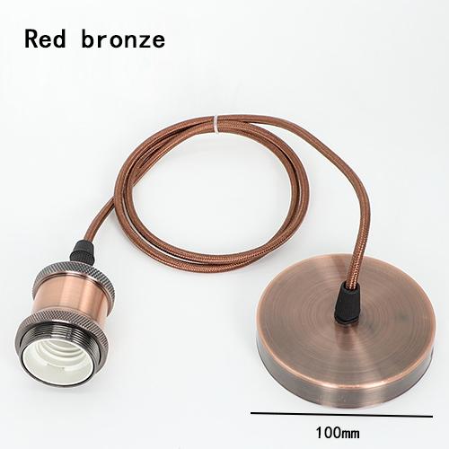 

Эдисон ретро алюминиевый держатель лампы подвесной провод E27 рот твист лампы аксессуары DIY имитация медный переключатель бар держатель лампы Not include bulb