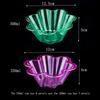 50 Pcs Disposable Ice Cream Bowls Transparent Dessert Serving Cups Flower-Shaped Sundae Cup  Bakery