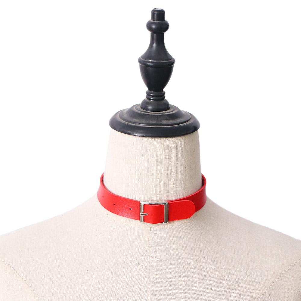 Goth Fine PU Leather Neck Jewelry Harajuku Punk Jewelry Choker Fashion Accessories Necklaces