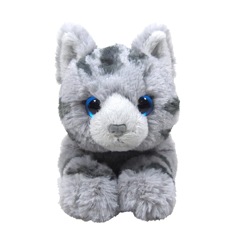 SUN LEMON Lap Cat Plush Toy, Small, Gray