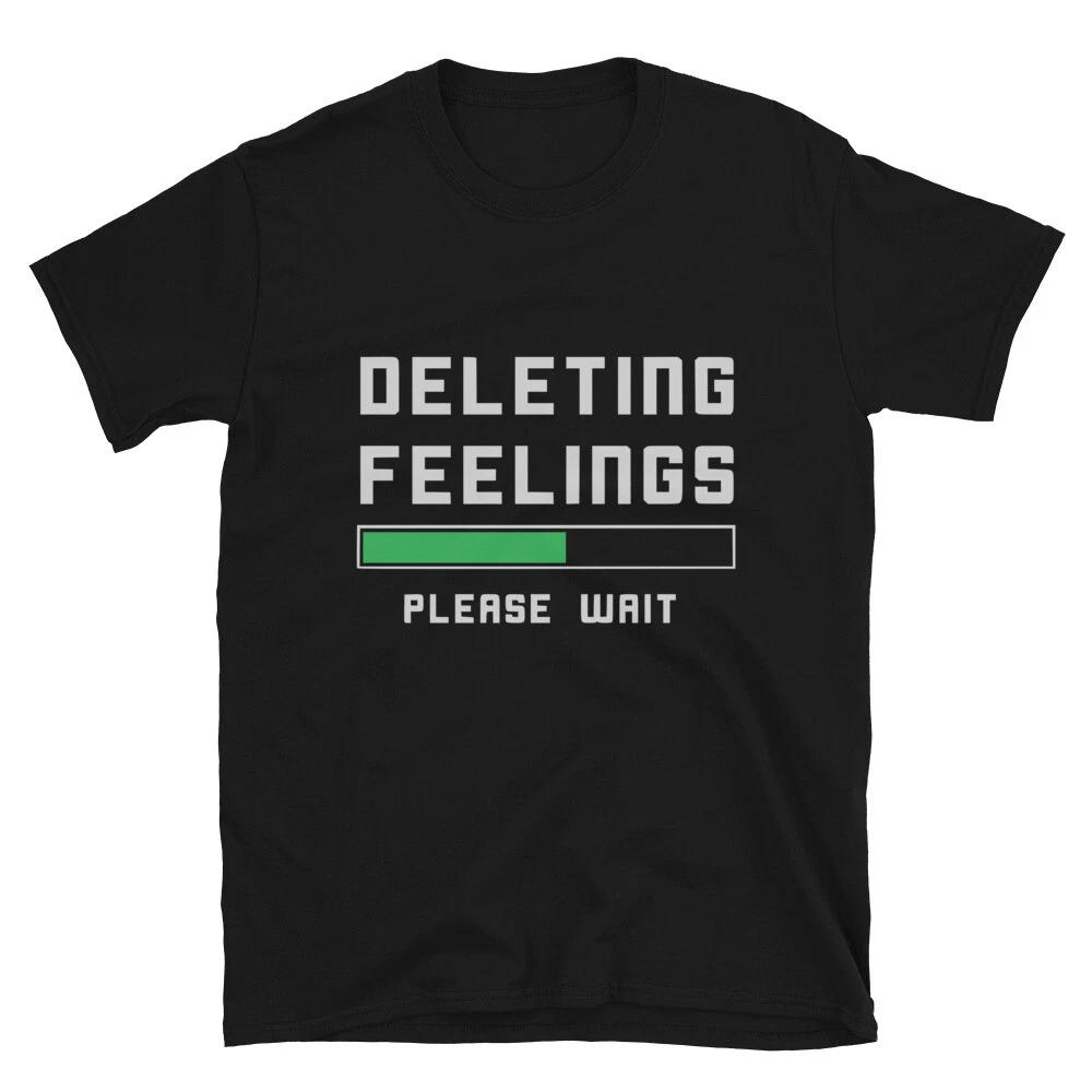 Silly Humor Deleting Feelings Valentine Classic Fit T-Shirt M