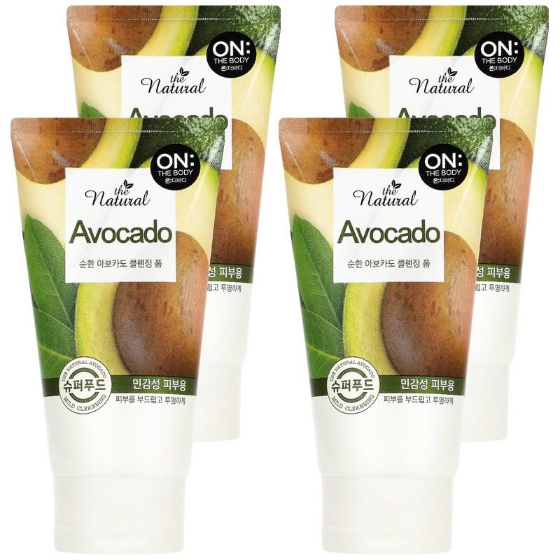 On the Body The Natural Avocado Gentle Cleansing Foam, 120g, 4 pcs