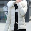 Fashion Winter Short Parkas Female Outerwears Hooded Faux Fur Collar Lady Jackets Thick Warm Elegant Coats