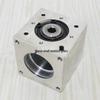 57x57 Small Bevel Gear 90° Right Angle Converter, 1:1 Gear Ratio, Hexagonal D-Hole Shaft Keyway