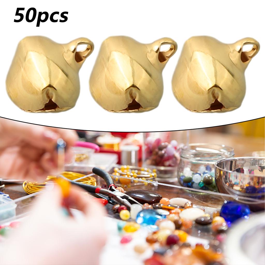 Iron Pendant Craft Bells Jingle Bells Shiny and Lustrous Finish Ideal for Boutique Hair Bows Sewing Chime Accessories