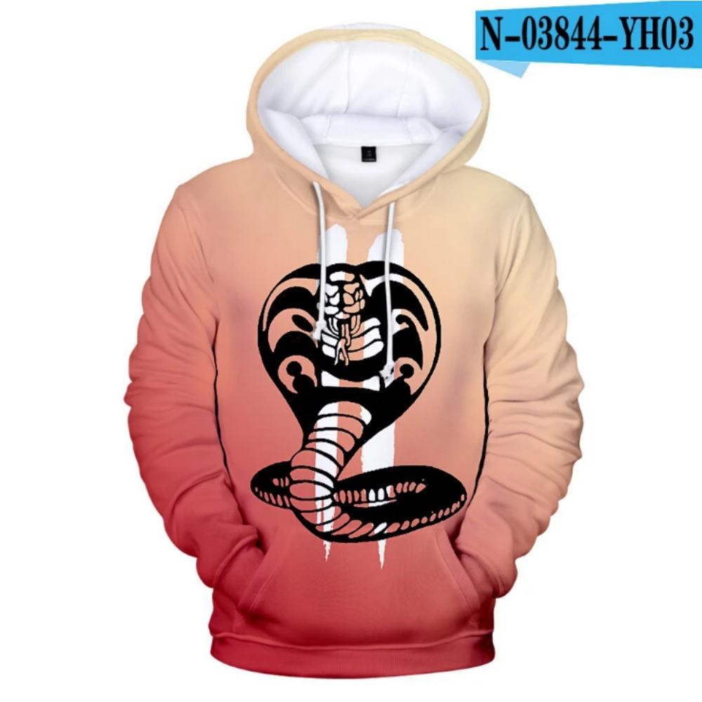 The Karate Kid Cobra Kai 3D Imprimare Hanorace Bărbați Hanorace Femei Treninguri Moda Toamnă Harajuku Hanoră Casual Băieți Pulovere