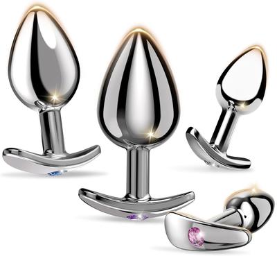 Hisecret Anal Anal Rustfrit Stål Anal Anal Ekspansion Anal Onani SM Udendørs Vaginal Sæt Plug, Perler, Stål & Prostata, Udvikling, Plug, Varer,