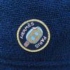 Excellent HERMES hat HERPER Tile fabric bucket hat with logo patch Navy 57 Used