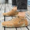 Popular Spring and Autumn Men's Casual Shoes Short Boots Outdoor Casual Men's Boots Trend Top Leather Large Size Men's Shoes