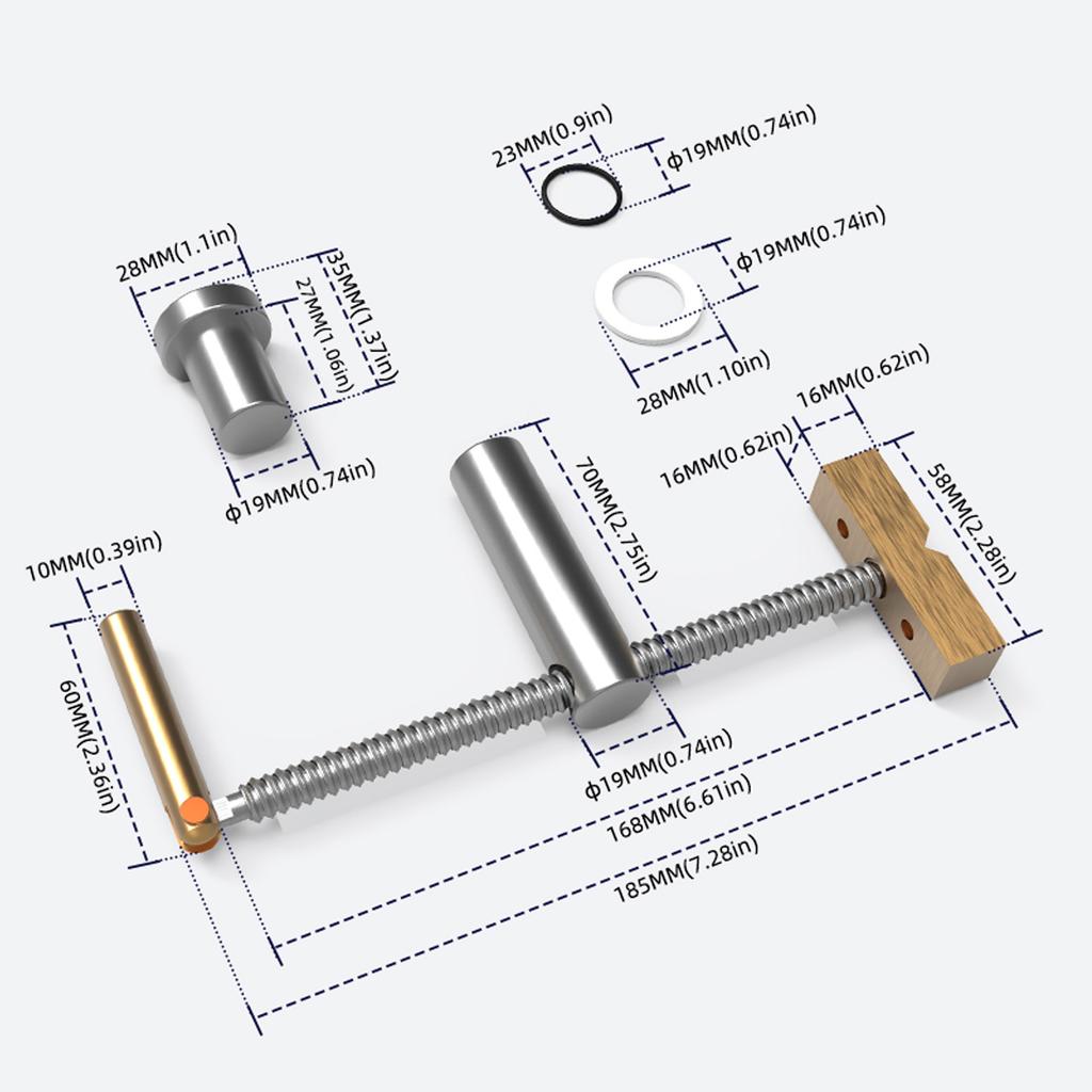 Woodworking Bench Dog Clamp Strong Metal Fast Fixed Portable Woodworking Desktop Clip Carpenter Tools