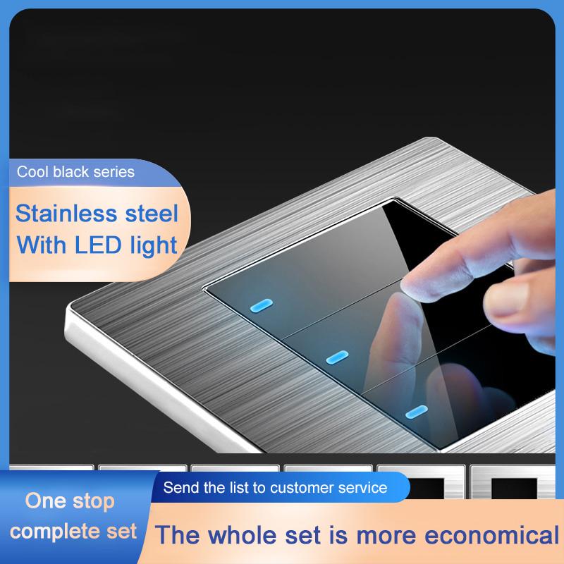 13A UK Spiegel Schalter Steckdose Universal USB Wandlicht Schalter Custom 220V Max. Internationale Typ 86 Wandschalter 10A