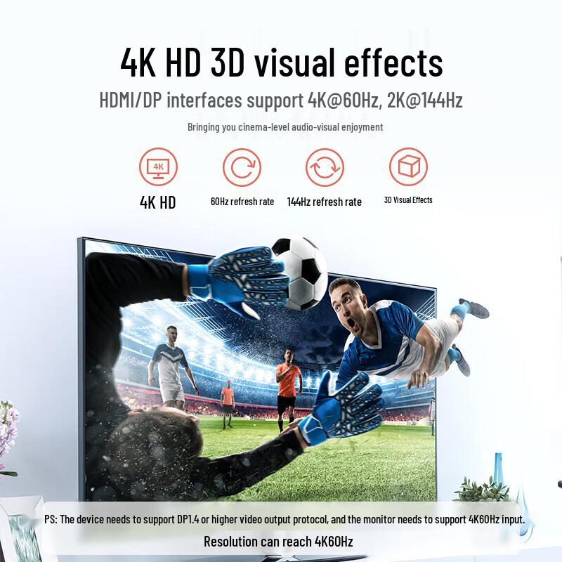 Ugreen USB-C To DisplayPort 1.2 Cable Adapter