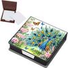 Cardboard DIY Crystal Art Sticky Notes Holder W/ 160 Sheets Crystal Art Note Box for Office Accessories Desk Office Workplace