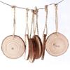 10pcs/1set Christmas Tree Ornaments Diy Props Hand-painted with Holes Wood Chip Painting Party Decoration Supplies