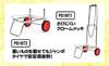 Steel Carry Cart XL Folding Compact Outdoor with Rubber Band Load Capacity 30kg Trolley Shopping Cart Hand Carry Carry Cart GE-517