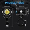 Motorcycle Spotlight Motorcycle LED Driving Lights 2pcs 12000LM 120W IP67 Waterproof Motorcycle