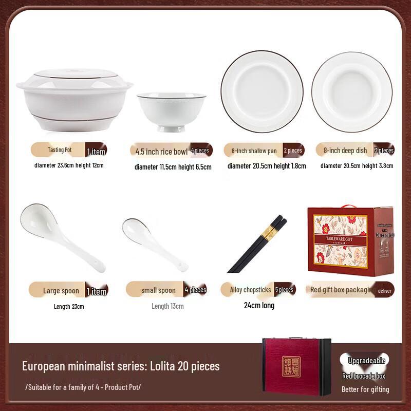 Morde Lanka Lolita 28-Piece Ceramic Dinnerware Set