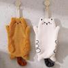 Creative Cartoon Hand Towel Kawaii Cat Shaped Kitchen Cleaning Rag Hanging Soft Kitchen Cute Wipe Cloth Decorative Decor