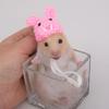 Pet Rabbit Ears Hat Photo Props for Hamster Handwoven Cap Rainbow Carrot