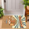 Cinema Theme Door Mat Various Styles With Vintage Popcorn Movie Ticket Film Camera Clapper Board Art Designs Rug For Home Decor