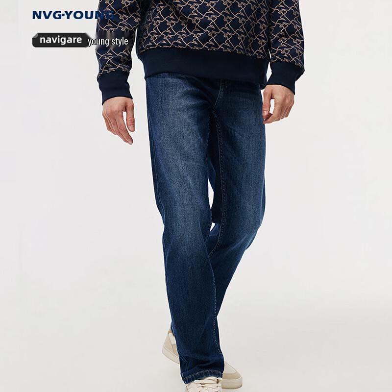 

Navigare Men s Autumn/Winter Slim Fit Casual Denim Jeans 32