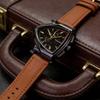 Casual Mechanical Watch Simple Quartz Wrist Watch New Triangular Hollow Watch  Men
