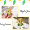 Hyack Crystal Figurine Daisy Crystal Flower Birthday Mother's Day Gift Artificial Flower (Purple) [Parallel Import]