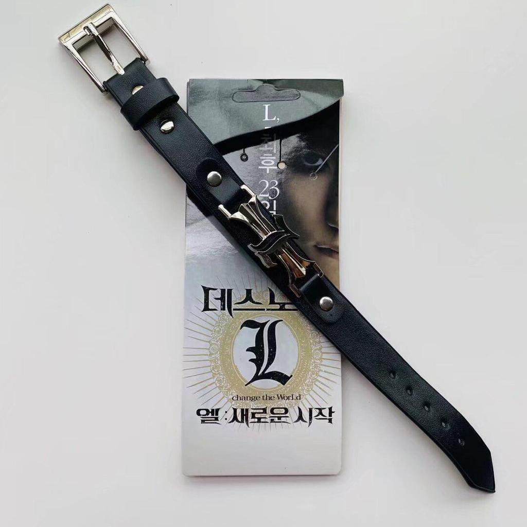 Anime Mix Faux Leather Bracelet: Attack on Titan, Naruto, Jujutsu Kaisen, Demon Slayer, Fairy Tail, Death Note.