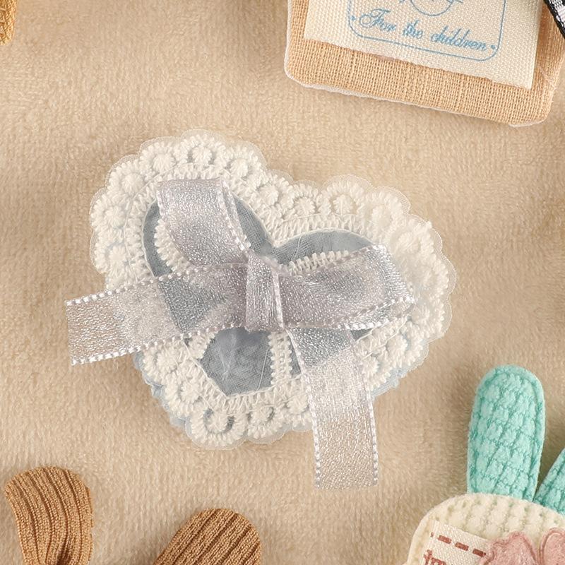Computer Embroidery Label Decorative Jewelry Cute Plush Bow Hairpin Leather Ring Hair Accessories Accessories Clothing Patch Cloth Label