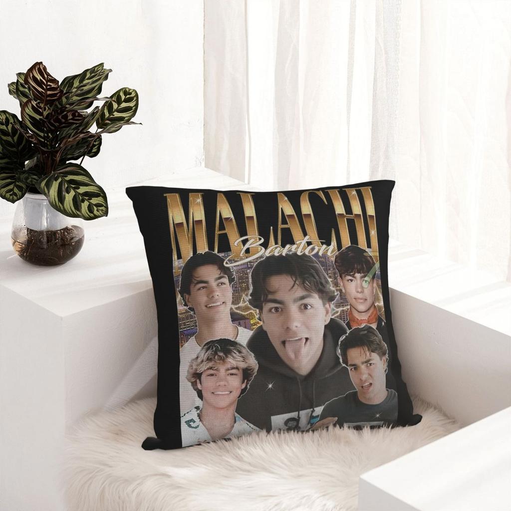 Malachi Barton Pillowcase Printed Polyester Cushion Cover Decor Throw Pillow Case Cover Home Zippered 40X40cm