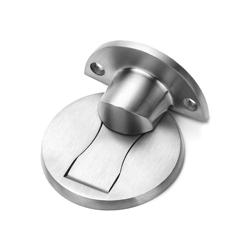 

NAIERDI 304 Stainless Steel Door Stopper Magnetic Doorstop Silver Door Holder Hidden Catch Floor For Toilet Furniture Hardware