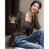 Demana Women's Hooded Embroidered Knit Sweater