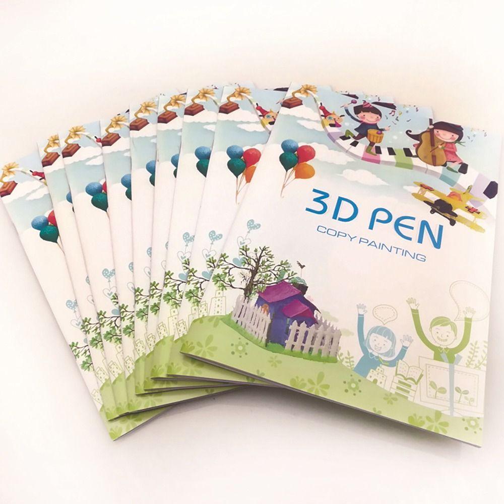 Toys Kid Gifts 3D Pen Tool Template 3D Printing Album Paper Book Accessories Drawing Stencils