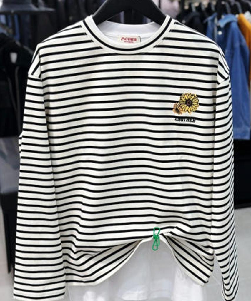 Gen Other Unisex Daisy Stripe T-Shirt