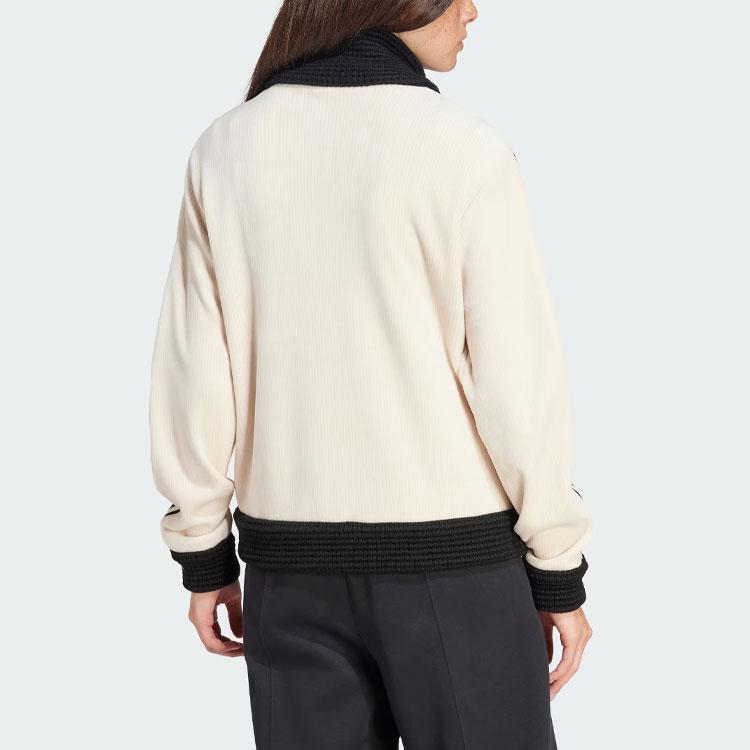 Adidas Originals Premium Beckenbauer Luxe Knit Track Jacket Женская верхняя одежда Wonder-White IY2910