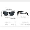 2/6PCS Sunglasses For Women  New Retro Cat Eye Sunshade Sun Protection Fashion Street Photography Sunglasses Trend 3198