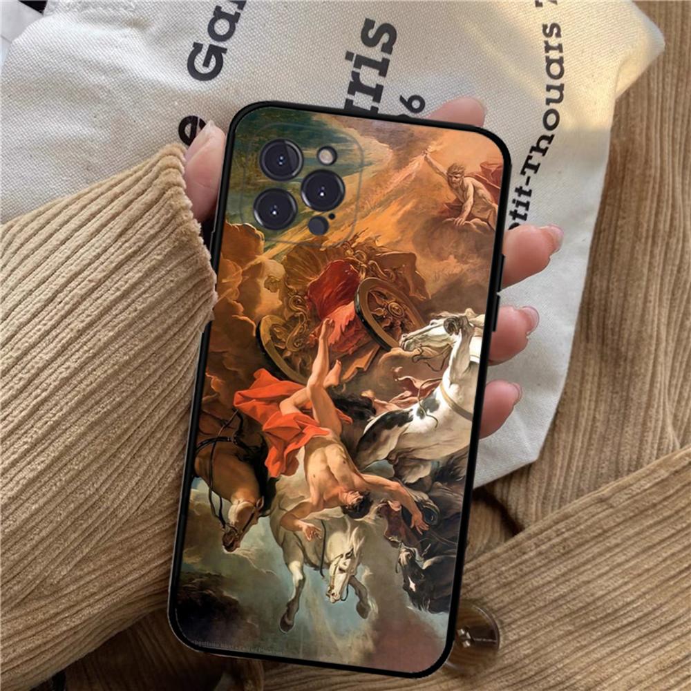 Renaissance art Painting Phone Case For iPhone 15 14 11 12 13 Mini Pro XS Max Cover 6 7 8 Plus X XR SE 2020 Funda Shell