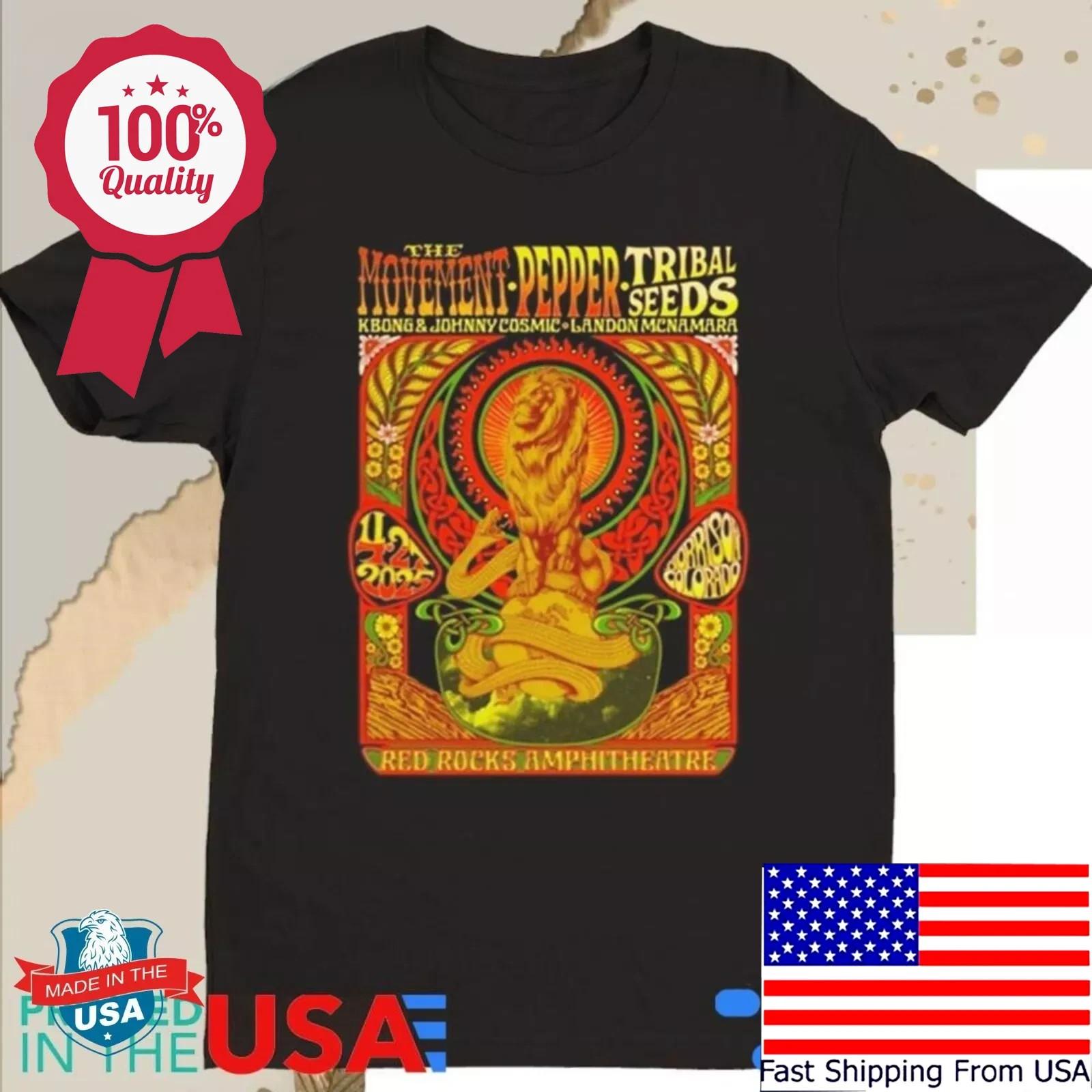 2026 Red Rocks Tribal Seeds PEPPER The Movement Shirt M