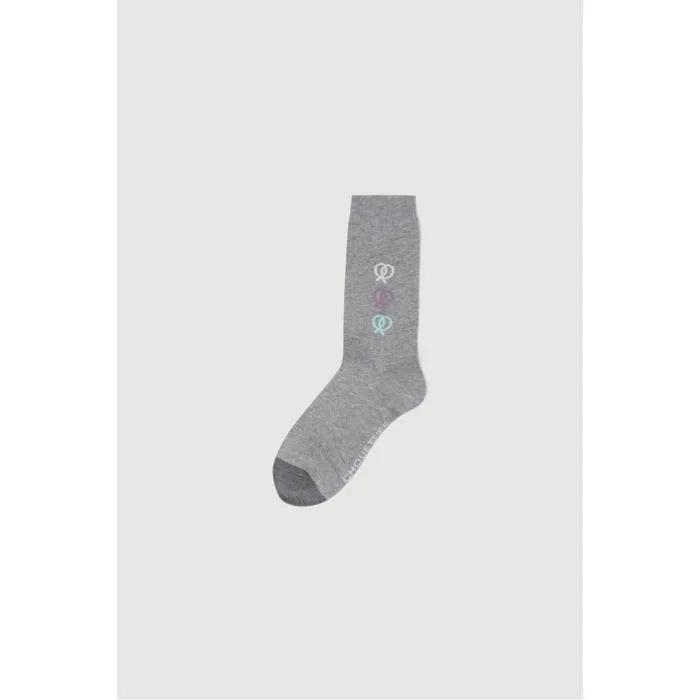 Chouetties by LUCKY CHOUETTE Pretzel Socks(melange grey) 7ALAX26330GYM