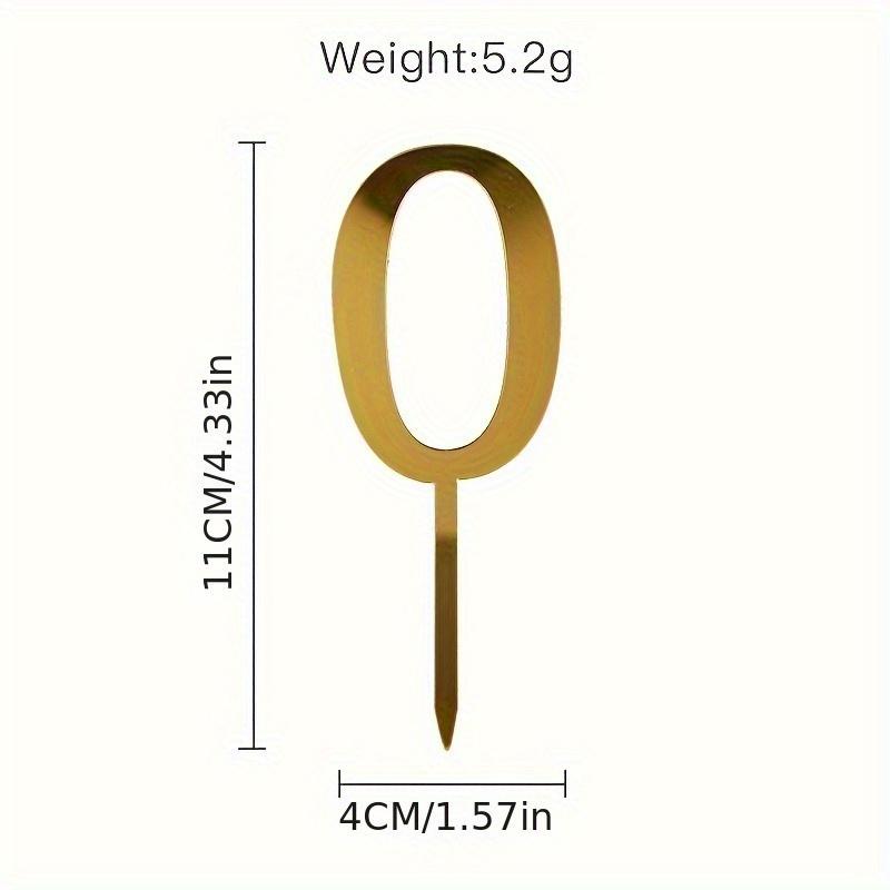 Toppere Numere Perfecte pentru Petreceri de Nuntă și Aniversare - Decorațiuni Atractive pentru Masa de Desert Acrilic Auriu Elegant Ziua de Naștere a Părinților