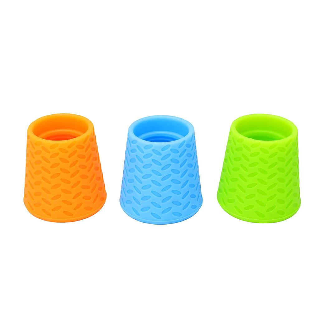 3pcs Bottle Attachment Shower Head Soft Silicone Bottle Shower Nozzle for Outdoor Use