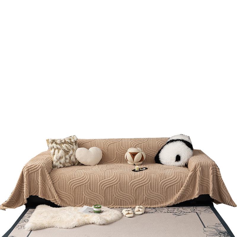 High-Quality American Style Anti-Cat Scratch Sofa Cover with Plush Sofa Cushion Protection