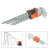 9PCS L Type Double-End Screwdriver Hex Wrench Set Key Hexagon Flat Ball Torx Star Head Spanner Key Hand Tool Multifunctional