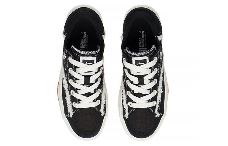 Li Ning Comfy Textile, Leather Slip Resistant, Abrasion Resistant, Lightweight Low top Skateboard Shoes Women's AGCS036-1