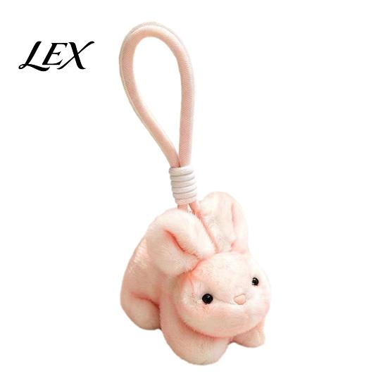 Fashionable Keychain for Handbags Scented Bunny Plush Keychain, Mini Rabbit Stuffed Animal with Fragrance Cute Kawaii Bag Decor Beads, Hanging Pendant