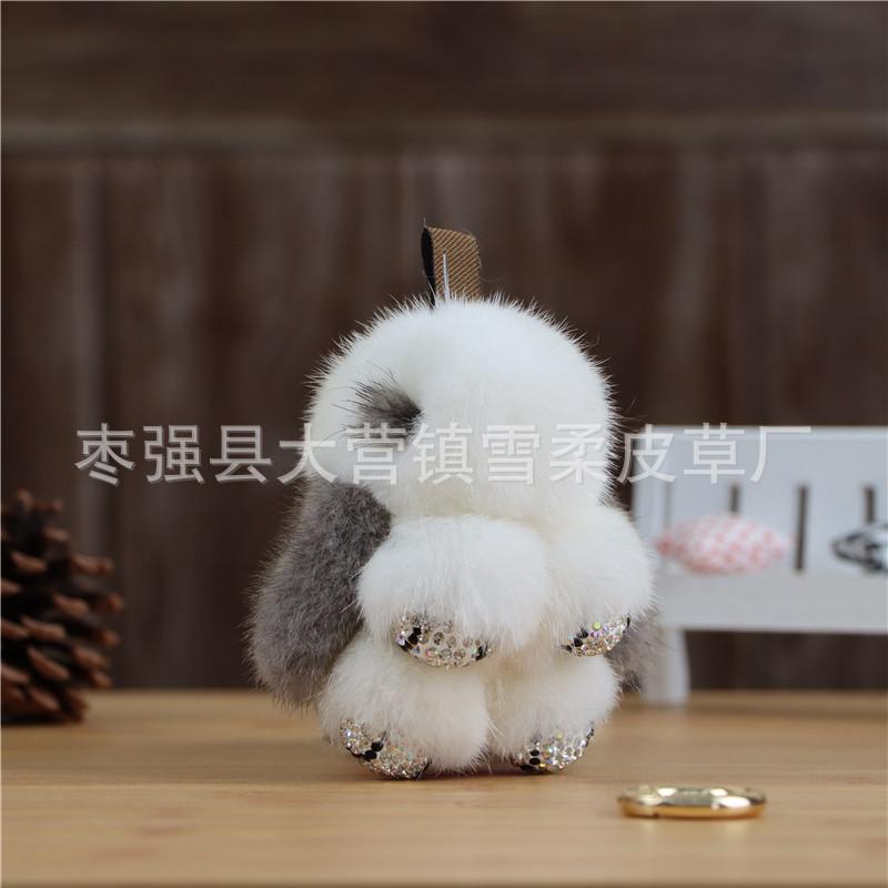 Mink Hair Bunny Mini Cute Fur Cute Rabbit Plush Jewelry Bag Keychain Pendant Mobile Phone Pendant